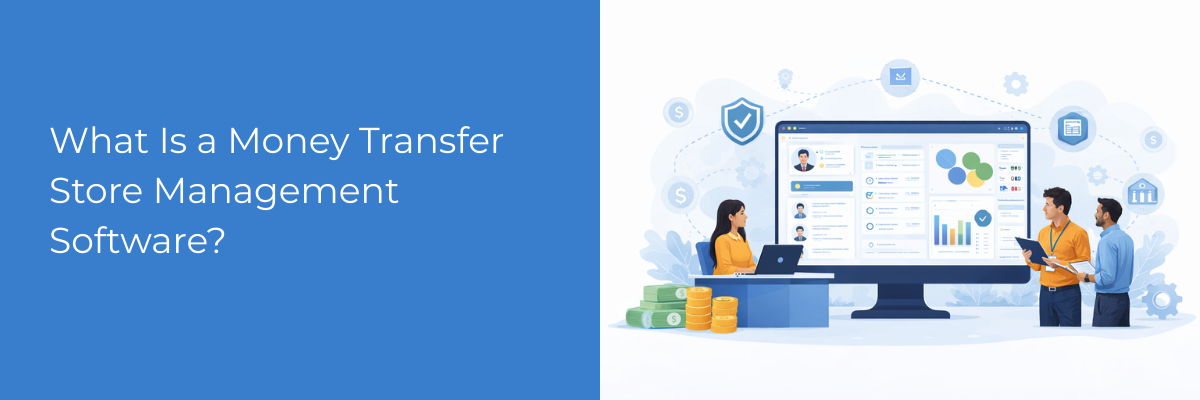 Centralized money transfer management software showing customer profiles, transaction history, compliance indicators, and operational dashboards for MSB agents